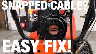 Snowblower Broken Cable Repair | Ariens