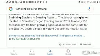 THE GLACIERS ARE GROWING! #ClimateFACTS