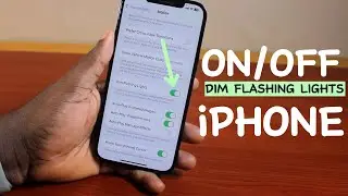How to Turn ON/OFF DIM Flashing lights on iPhone