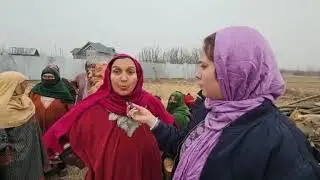 Joibal Bijbehara residents protest railway alignment through homes and farmlands