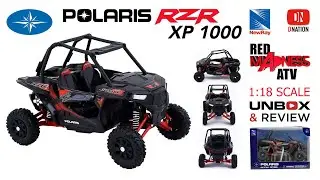 Polaris RZR XP 1000 1:18 scale Diecast ATV by New Ray Unbox and Review by Dnation