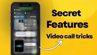 iPhone hidden features - iPhone Video Call secret features | Background Blur + Studio Light