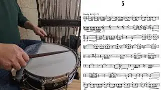 ADVANCED SNARE DRUM STUDIES by Mitchell Peters.NO.5