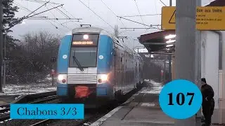 GPF n&deg;107 : TER 2N NG et TGV dans la neige &agrave; Chabons (38) (3/3)