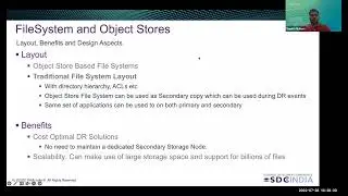 SDC India 2022: Object Store for backup, disaster recovery & analytics