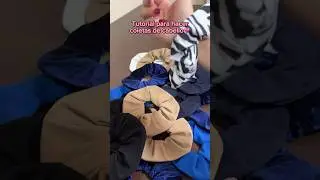 Tutorial de coletas, colet o scrunchie para el cabello🫶💗 #tutorialcostura #tutorialcostura #tuto
