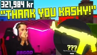 Gifting Krunker Streamers KR until they spin their first Contraband!