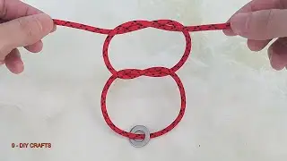 Simple Rope and Rings Puzzle - DIY and Learn How To Solve