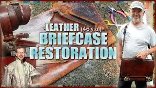 Leather Briefcase Restoration, Brad's 46 Year Old Made in England Briefcase Repair