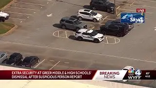 Extra security at Greer Middle, Greer High after report of armed person nearby