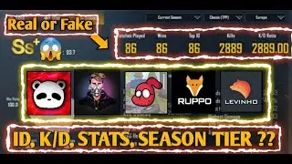 ScoutOP | Sevou | Levinho | Panda | Ruppo. ID / KD / Stats / Season Ranking / Tiers. (Who is Best).