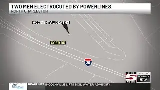 VIDEO: 2 electrocuted after scissor lift hits power lines, North Charleston Police say