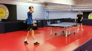 Juniorliga(P2)/3.SINGLE/2.S&AElig;T // CPH - Hvidovre 1 vs.  OB Bordtennis 2, Sebastian imod Gustav