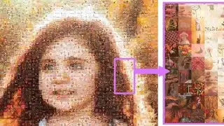 Mosaic Photo Collage Maker Automatic make Mosaic collage Software #facebook #instagram #youtubeshort