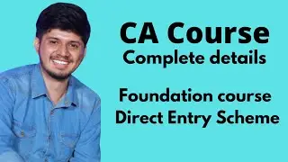 CA Course complete details | Foundation | Direct Entry | Tamil | with subtitles | Prem's Junction