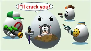 Shellshock.io - Cracking EGGS with GUNS! Great killstreaks:)