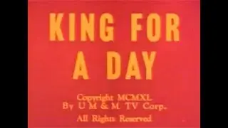 King for a Day (1940 Short Animation) - Gabby series #1 | Fleischer Studios