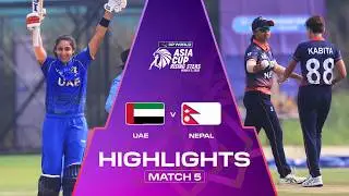 Highlights | Match 5 | UAE v Nepal | DP World Women's Asia Cup Rising Stars 2026