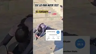 Ssc gd mock test score ✔️ #sscgdexam #sscgd #ssc #mocktest #mockanalysis #viral ##youtube #trending
