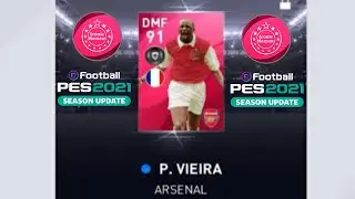 How to get iconic vieira pes 2021 || latest trick of iconic moment of Arsenal