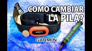 &iquest;Qu&eacute; pila lleva el pulsometro Garmin HRM Run? &iquest;C&oacute;mo cambiar pila Garmin HRM Run?