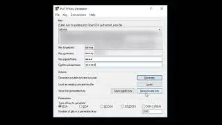 Generating SSH Key with Putty Key Gen