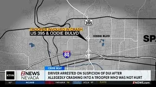 Driver arrested after crash involving Nevada State Police