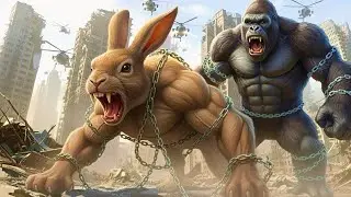 KING KONG vs. Gaint Rabbit (HARE): Rise of the Jungle Beast | 4K Cinematic Story of Kong 