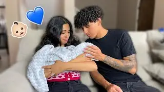 Baby meets family...