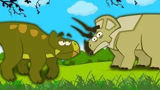 Dinosaurs With Horn | Funny Dinosaur Cartoons for Kids | Learn Dinosaur Facts | I'm A Dinosaur!!!
