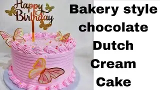 Chocolate Dutch Cream cake Recipe/ एकदम सोप्या पद्धतीने चॉकलेट डच क्रीम केक/Chocolate cake recipe 