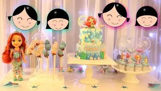Ariel mermaid theme birthday party every little princess wants | Sisters helped