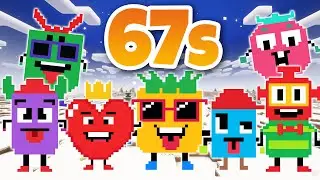Песня про счет по 67 с Numberblocks Minecraft | GumaGoo