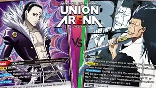 Union Arena Gameplay | Purple HxH Phantom Troupe (Chrollo) vs Green Bleach (Kenpachi)