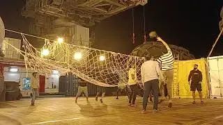 Volleyball on Ship! Merchant Navy Crew Fun ⚓️🔥