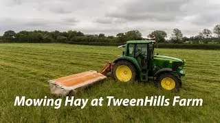 Mowing Haylage at Tweenhills. (with Stuart Dubois)