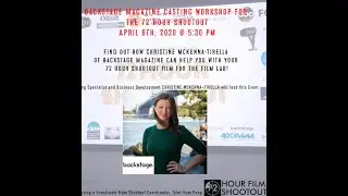 Backstage Magazine Resources for 72 Hours Shootout Filmmakers Featuring Christine McKenna-Tirella