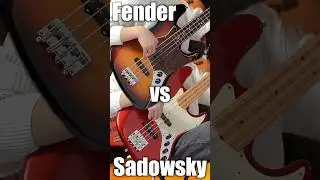 Fender vs 改造Fender #Shorts #bass ノーマルフェンダーとSadowskyのプリアンプが載ったフェンダーどっちが好きですか？