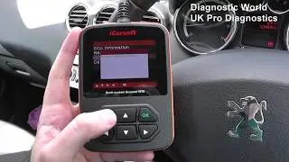 iCarsoft i970 Citroen Peugeot Airbag SRS Warning Light Reset How To Guide