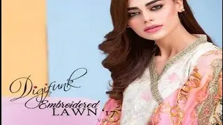 Digifunk Embroidered Lawn Collection 2017 by Houseofittehad