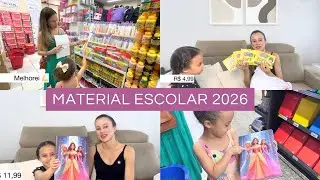 Comprando MATERIAL ESCOLAR 2026 com preços | Jardim 3 ✨