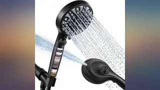 High Pressure 10-mode Detachable Shower Head with Handheld, Showerhead with ON//OFF review