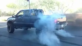 6.0l powerstoke burnout with SCT livewire ts