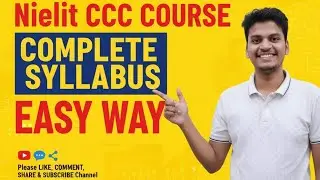 CCC Complete Syllabus Describe #syllabus #ccc #nielit #viralvideo #complete #plylist #online #free