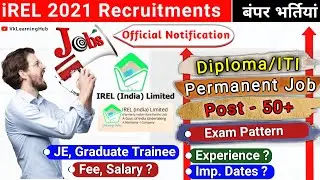iREL Recruitment 2021 for Diploma, iTi Gov.Job | IREL Official Notice | India Rare Earth Ltd. Jobs