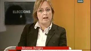 Montse Berg&eacute;s al debat de Lleida TV