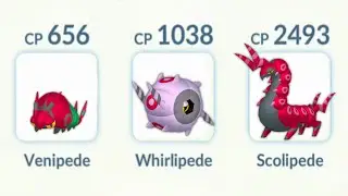 Using (Venipede, Whirlipede, Scolipede) Family in Pokemon Go.