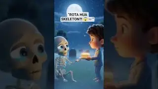 Rota Hua Skeleton?! 😱💀 | Horror Story for Kids | Emotional Ghost Story Hindi#shorts #shortfeed #kids