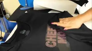 Heat Pressing a Wholesale Spangle Transfer