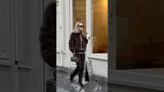 Casual chic winter look I wore in Paris #fashionshorts #shortsfyp #ootd